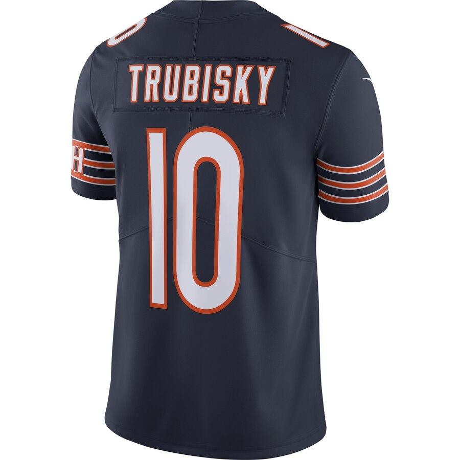 Men's Chicago Bears Mitchell Trubisky Navy  100th Season Limited Jersey