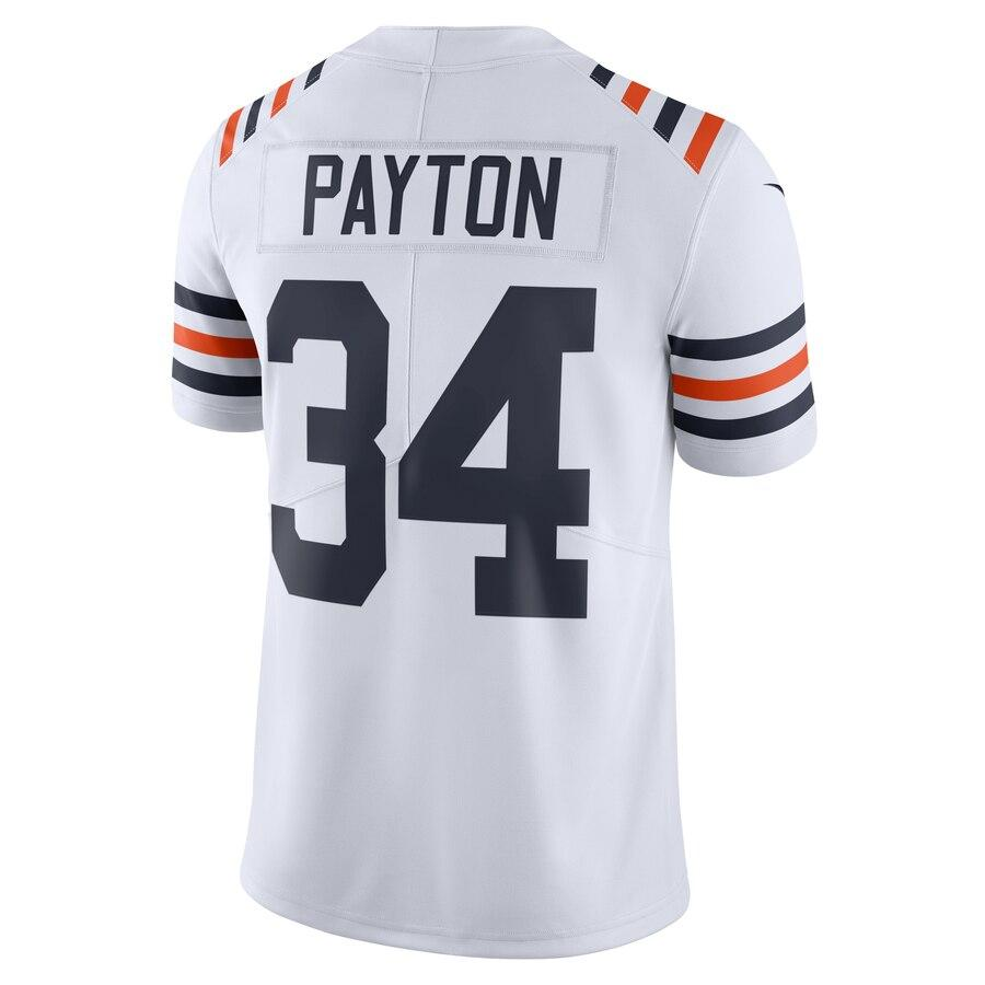 Men's Chicago Bears Walter Payton White 2019 100th Season Alternate Classic Retired Player Limited Jersey